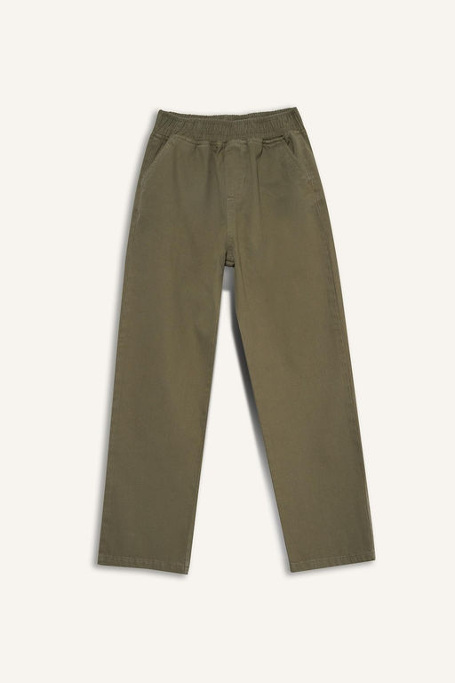 %100 Pamuk Beli Lastikli Gabardin Pantolon Erkek _ocuk - Defacto фото 7