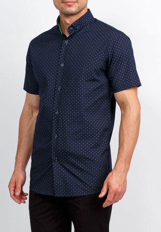 Сорочка мужская короткий рукав GREG 243/109/1286/Z/b/1  фото 9