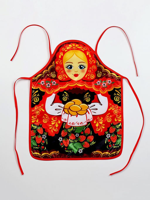 Карнавальный костюм «Расписная матрёшка», фартук и косынка