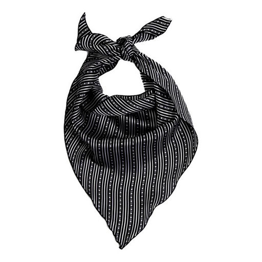 Бандана чёрная с рисунком, р. 85×44 см