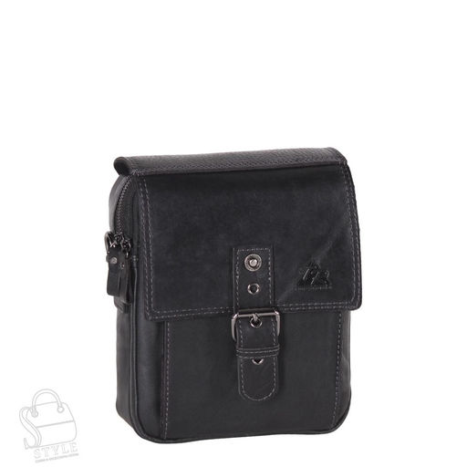 Сумка мужская кожаная 3010-1TR black Tough Ruder в Новосибирске