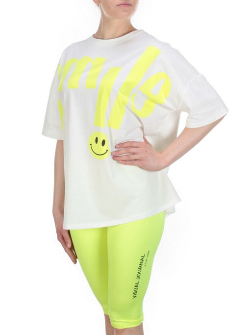 KD-792 WHITE/LIGHTGREEN Костюм-двойка женский 7986 TREND