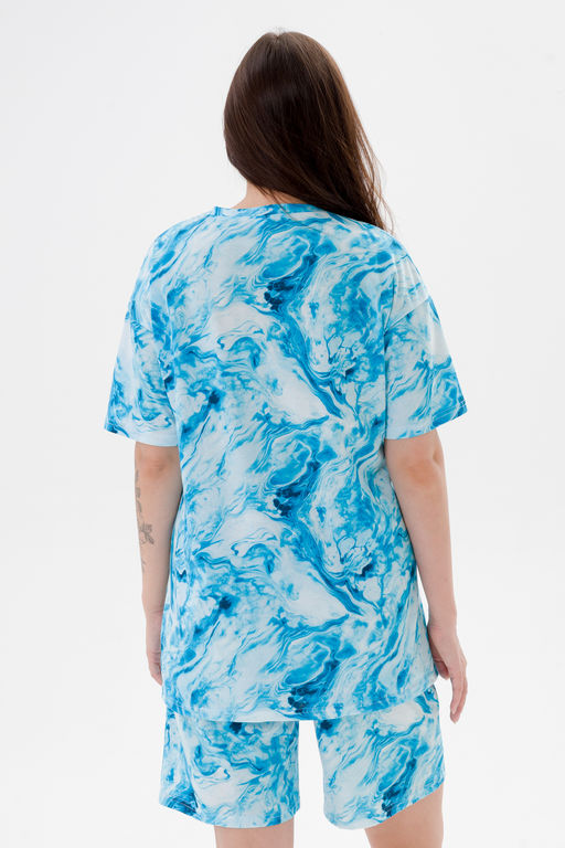 Костюм из кулирки унисекс дым бирюза - Амадэль фото 21