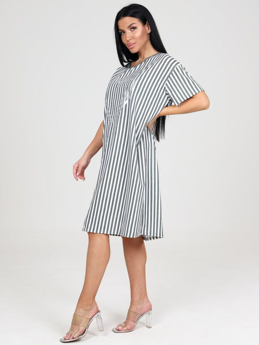 635- ТУНИКА ЖЕНСКАЯ (Хаки полоса) - А-дина фото 4