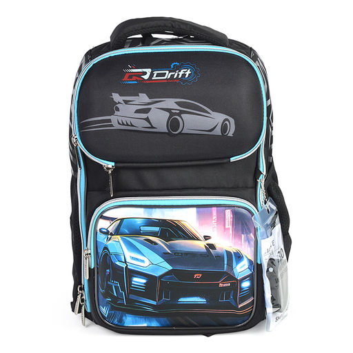 Ранец "Smart. Drift" школьный жесткий 37x28x14 см (14 л) вес 800 г, 1 отделение на замке с карманом для учебников, 2 передних кармана на молнии, 2 боковых кармана на резинке с расширением, эргономичная формоустойчивая вентилируемая спинка и мягкие S-образ