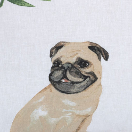 Постельное бельё Этель 1,5 сп Мопсы 143х215 см, 150х214 см, 50х70 см -1 шт, 100% хлопок, бязь  фото 3