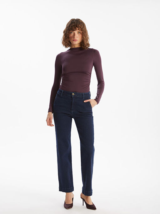 Dik Yaka Kad?n Bodysuit