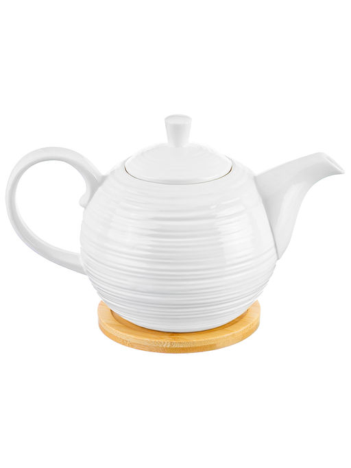 Чайник 900 мл 22,5*13*14,5 см Шелк + деревянная подставка - Elan gallery фото 11