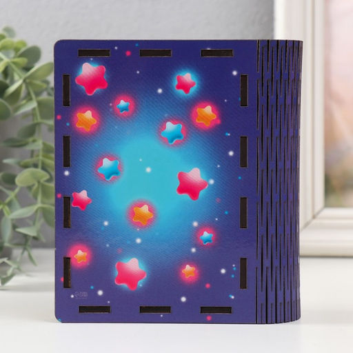 Деревянная шкатулка-книга «Единорожка» 14×12×5 см