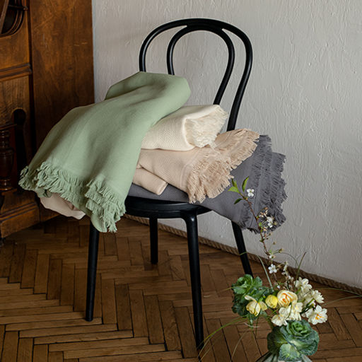 Покрывало 200х220 жаккард, 100% хлопок, Светло-бежевый 200х220 - Традиция фото 5