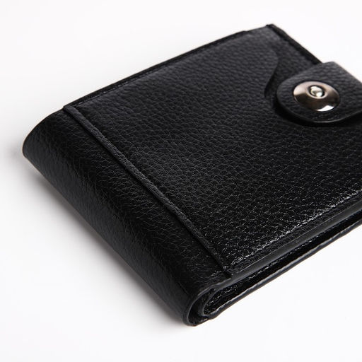 Портмоне мужское «Фади», на магните, три отделения, чёрное