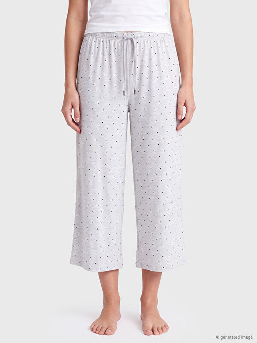 Puantiyeli Kad?n Kapri Pijama Alt? - Waikiki фото 2