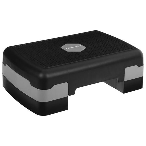 Степ-платформа ONLYTOP, 2-уровневая, 47×27×13 см, до 80 кг, чёрная