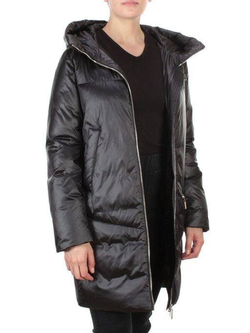 GWD21530P BLACK Пальто зимнее женское PURELIFE (200 гр .холлофайбер) - Fashion фото 6