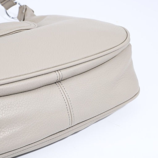 Сумка-мешок на молнии, наружный карман, длинный ремень, цвет серо-бежевый - Simaland фото 3