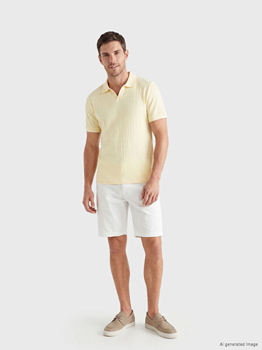 Polo Yaka Str?kt?rl? Erkek Ti??rt