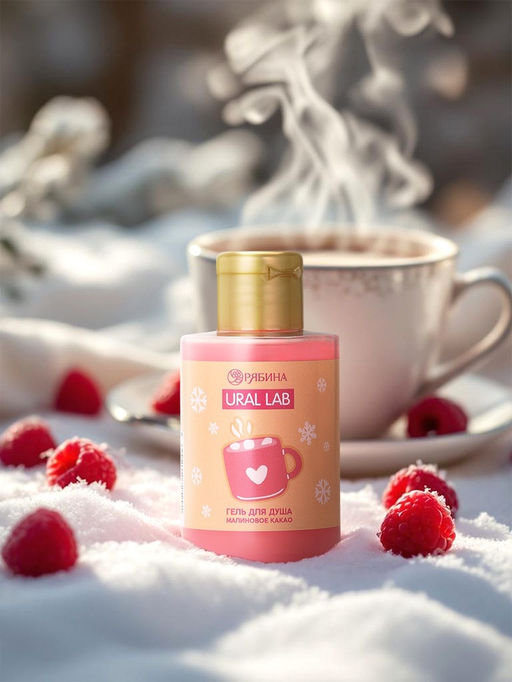 Цена за 2 шт. Гель для душа «Малиновое какао», 100 мл, URAL LAB
