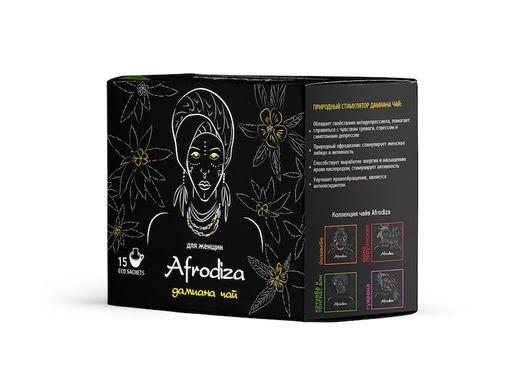 Камлёвъ Чай Afrodiza Дамиана, 75 г. (15 эко саше) - Камлевъ фото 3