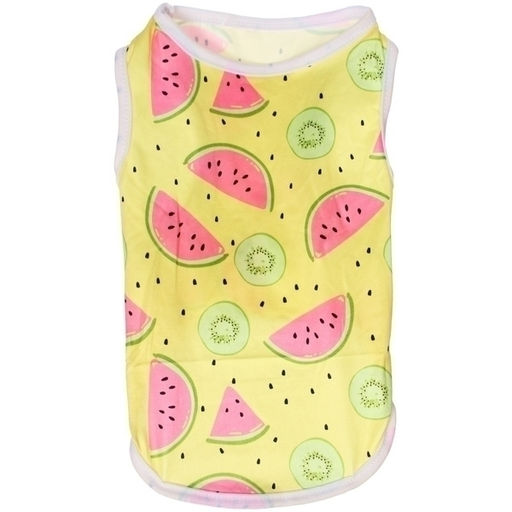 Цена за 2 шт. Майка для кошек и собак мелких пород "БРО на стиле", арбузики, размер М (длина спинки 29см, объем груди 35см, от 3 до 6кг)