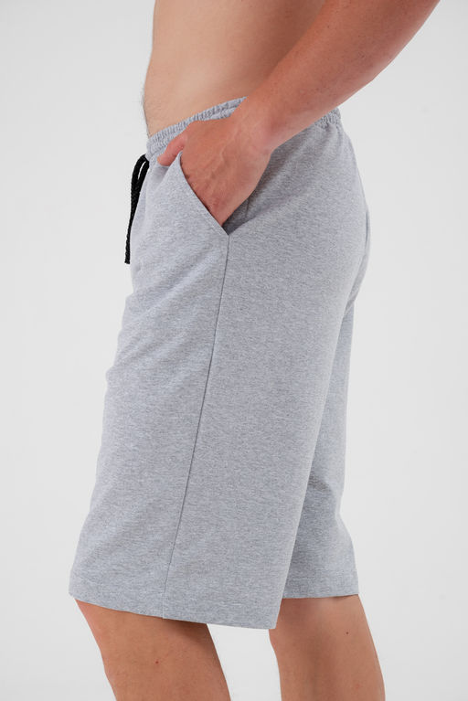 Шорты мужские из футера Шерлок серый меланж макси - Амадэль фото 2