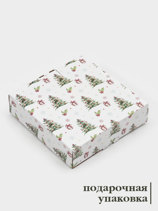 УЦЕНКА Блюдо сервировочное ёлочка «Зверьки в лесу» 17.7×18.5×3.5 см