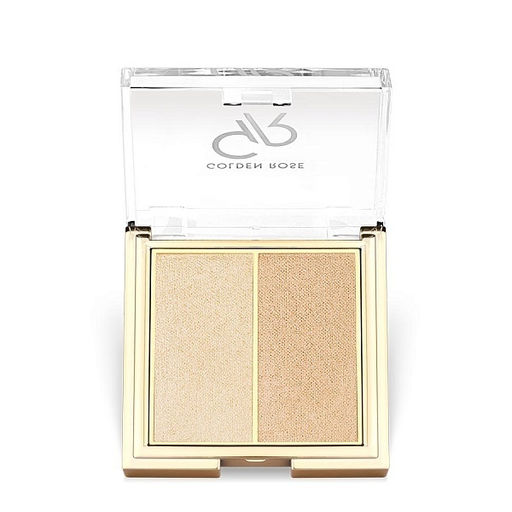Golden Rose Хайлайтер для макияжа лица тон 101 Starlight, SO GLOW! HIGHLIGHTER DUO