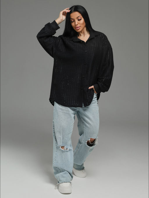 Стелла рубашка женская (шоколад) - Lovetex фото 13