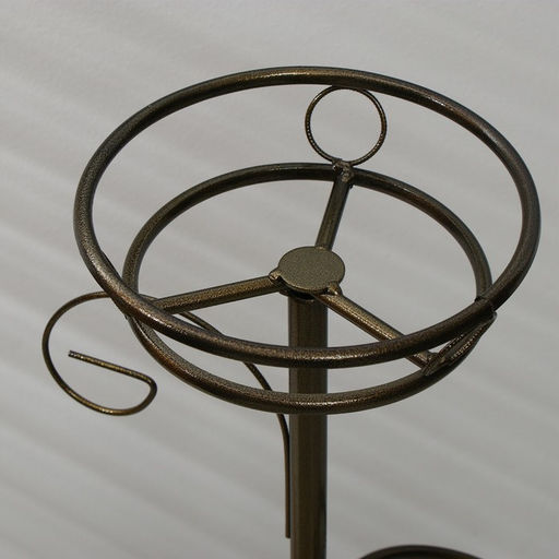 Подставка для цветов, напольная, разборная, на 2 горшка, d = 18 см, бронзовая