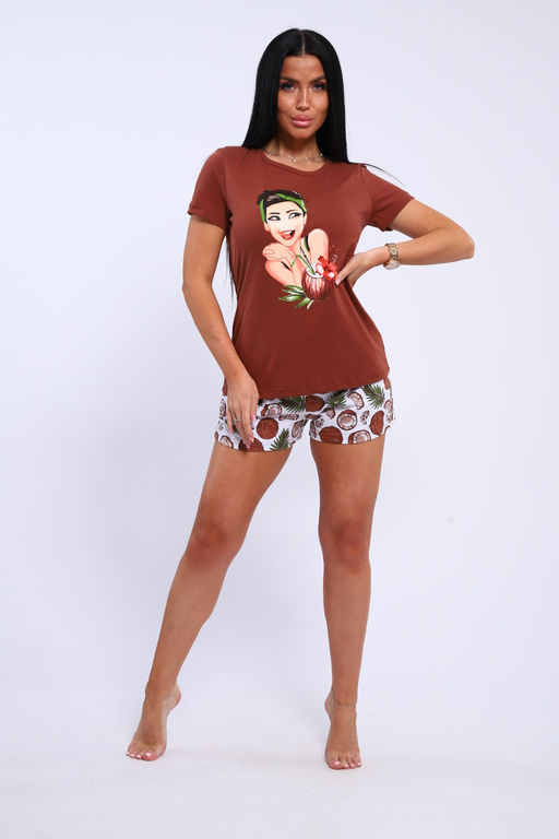 Пижама с шортами GIRL