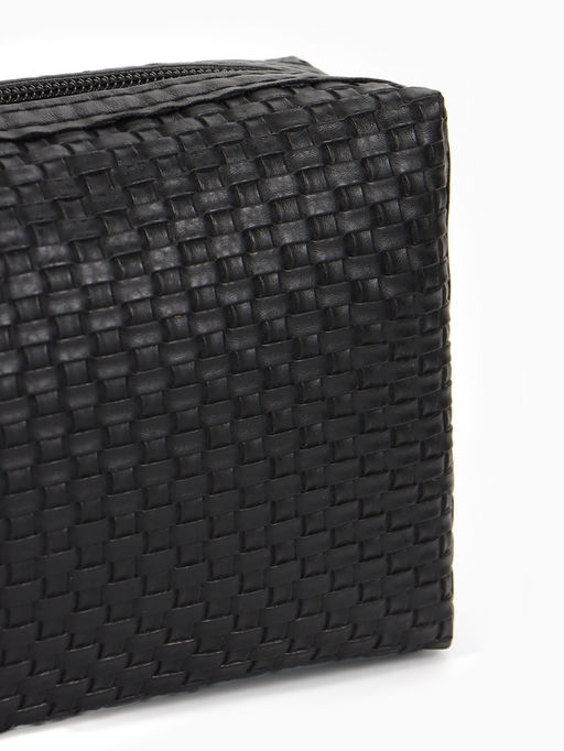 Косметичка универсальная, искусственная кожа, на молнии, чёрная