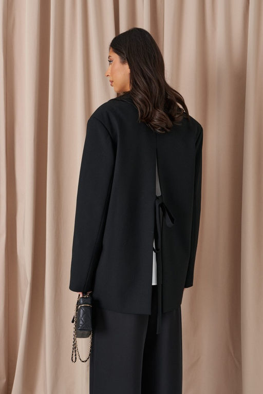 Жакет Annete А5529 прямой черный фото 5