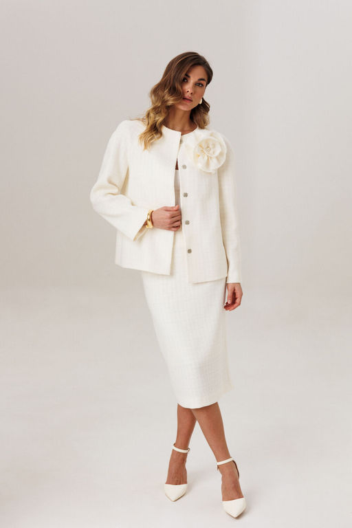 Костюм Lars Style 1208/1 молочный, оттенки сливочного масла