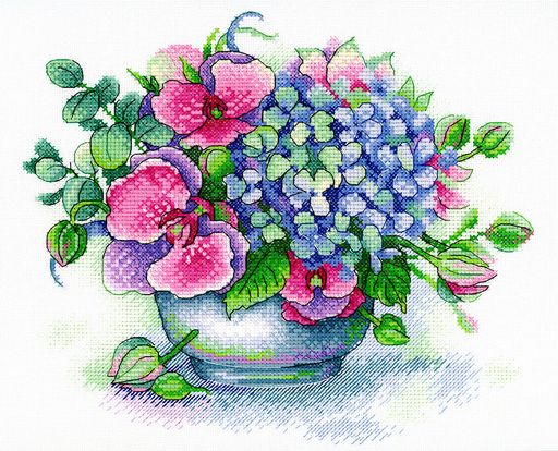 Набор для вышивания М.П.Студия А-031 Букет воспоминаний СК/Распродажа 21 х 25 см