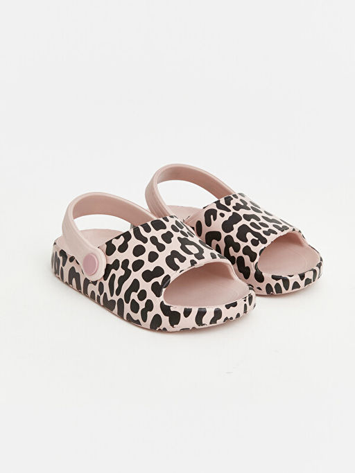 Leopar Desenli K?z ?ocuk Sandalet
