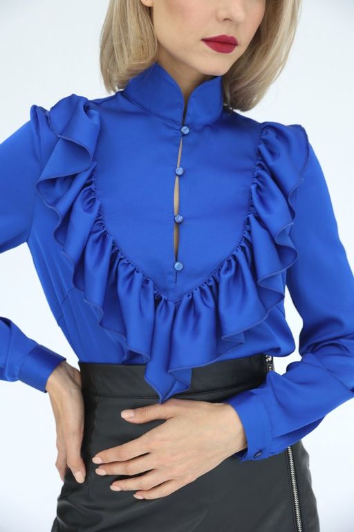 Блузка с оборкой - Looklikecat фото 4
