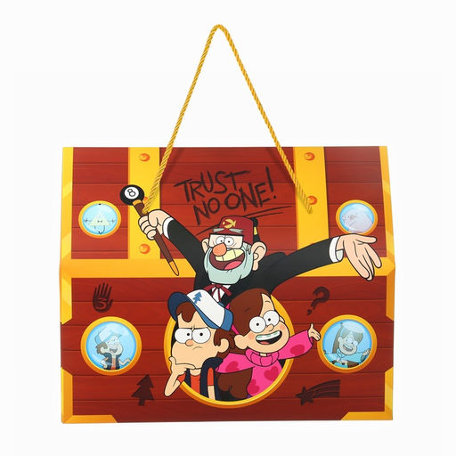 Пакет-коробка новогодний сундук Друзья, 37 ? 33 ? 20 см