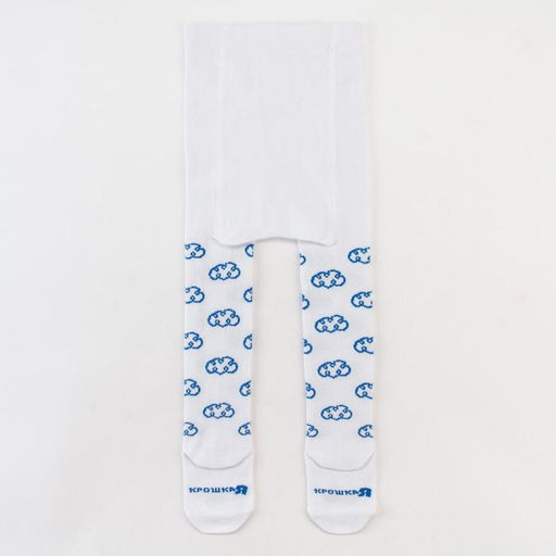 Колготки Крошка Я «Облачка», цвет белый, рост 68-74 см