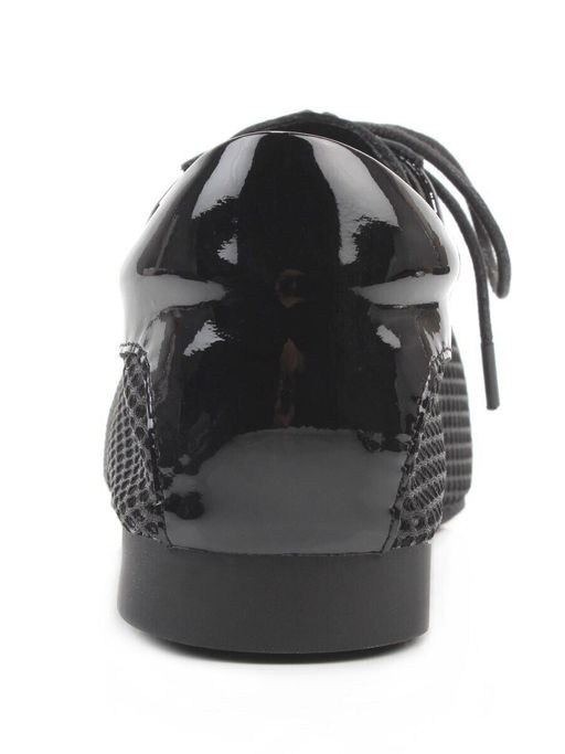 03-H17C-30AG BLACK Полуботинки женские (натуральная кожа)