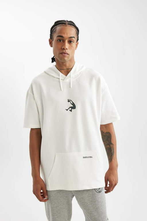 DeFactoFit Shaquille ONeal Oversize-футболка с капюшоном и короткими рукавами  фото 5