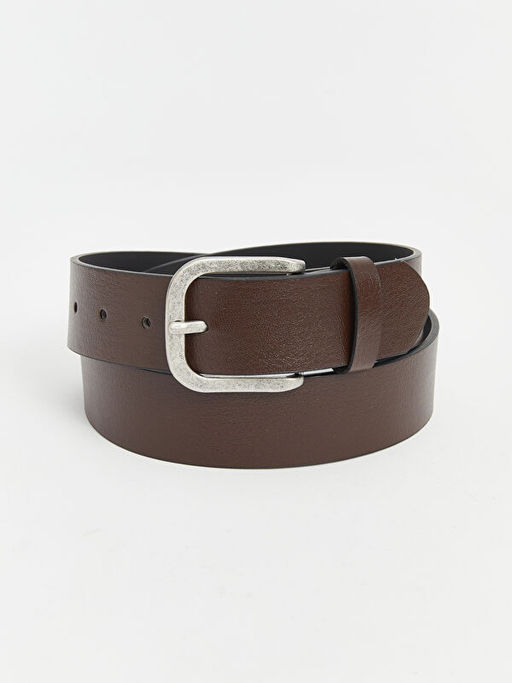 Deri G?r?n?ml? Erkek Kemer