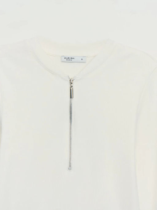 Джемпер на молнии из хлопка / Zarina