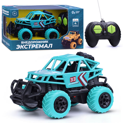 Машина "Внедорожник Экстремал-4" р/у, 27 MHz, в коробке