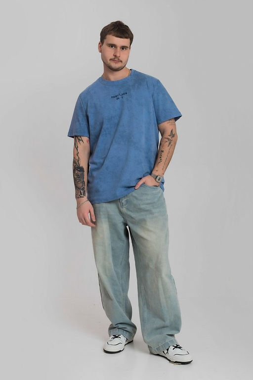 Футболка М124053Тв индиго - Елена фото 3