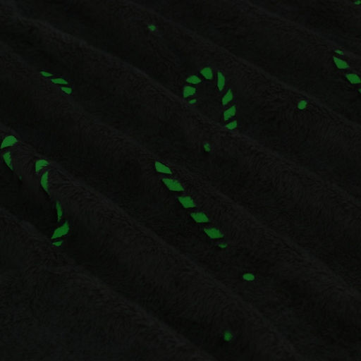 Плед светящийся в темноте «Этель. Candy cane», 180×200 см, корал-флис, 220 г/м²