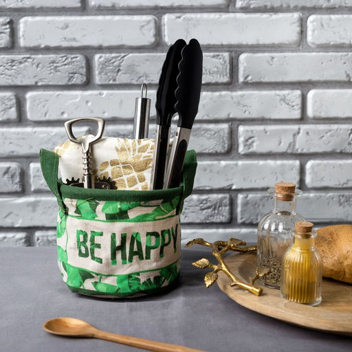 Текстильная корзинка Be Happy, 14×12 см