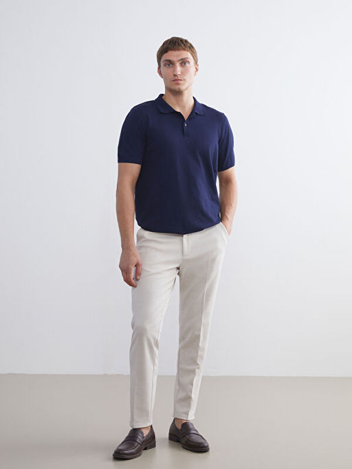 Polo Yaka Erkek Triko Kazak