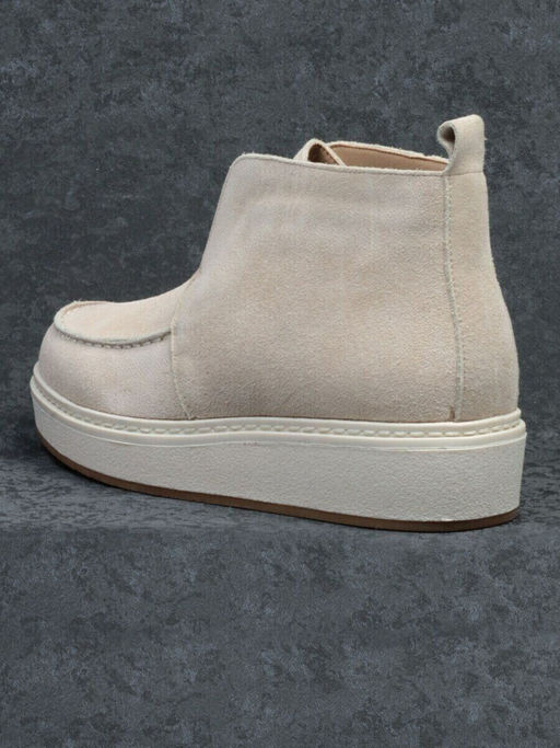 01-5173-5 BEIGE Ботинки демисезонные (натуральная замша, байка)