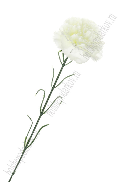 Веточка декоративная "Гвоздика" 54 см (SF-7873) белый