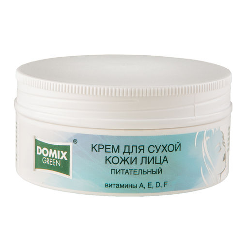 Domix Green Крем для сухой кожи лица питательный с витаминами A, E, D, F, 75 мл