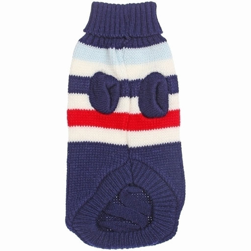 Кофта - свитер для мелких пород собак и кошек "BRO Style", полосочки, цвет синий, р S